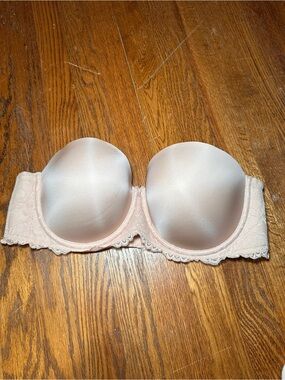 torrid strapless Curve Blush Nude Lace-Trim Bra Band
